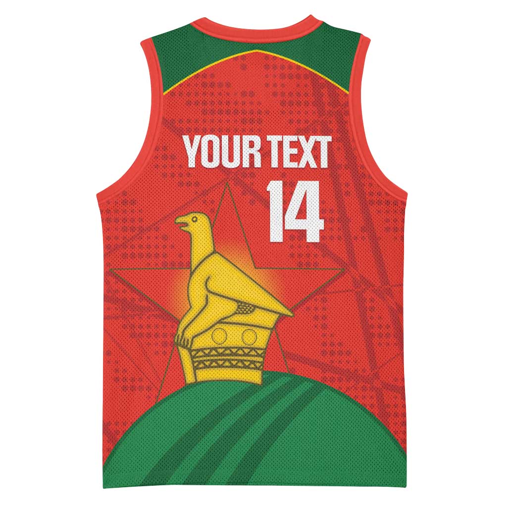 Afro Cricket Zimbabwe Custom Basketball Jersey Go Chevrons 2003 Color LT14