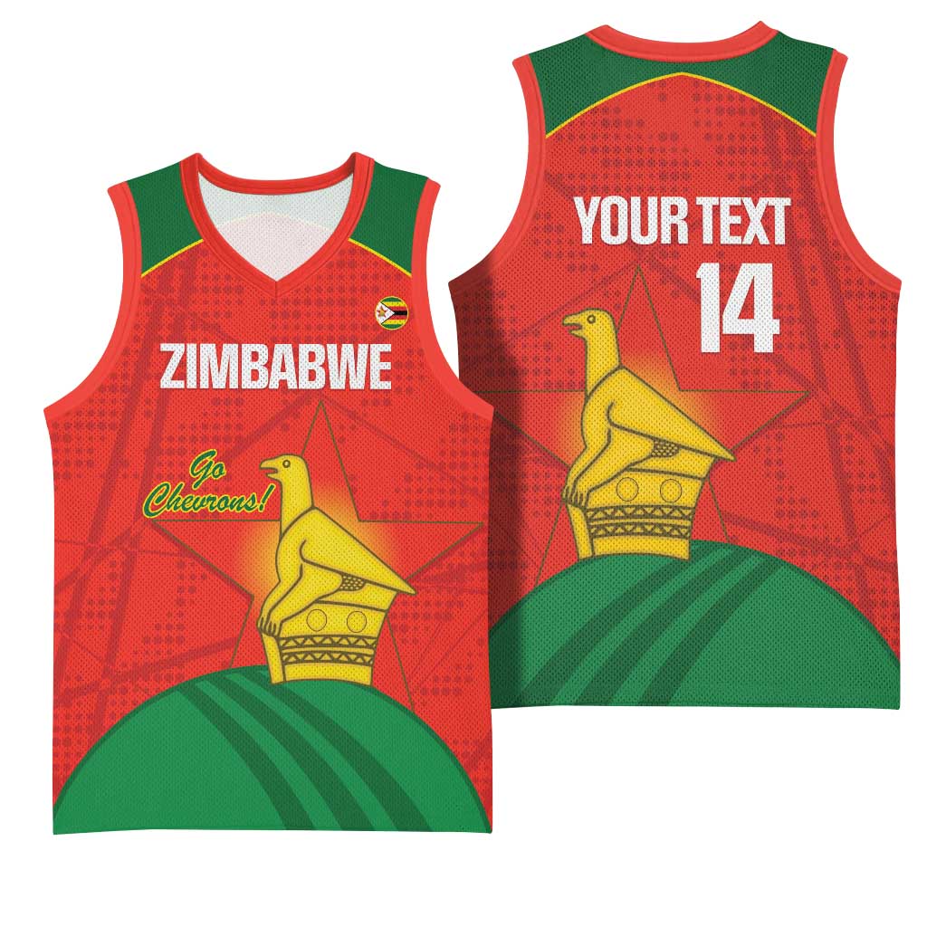 Afro Cricket Zimbabwe Custom Basketball Jersey Go Chevrons 2003 Color LT14