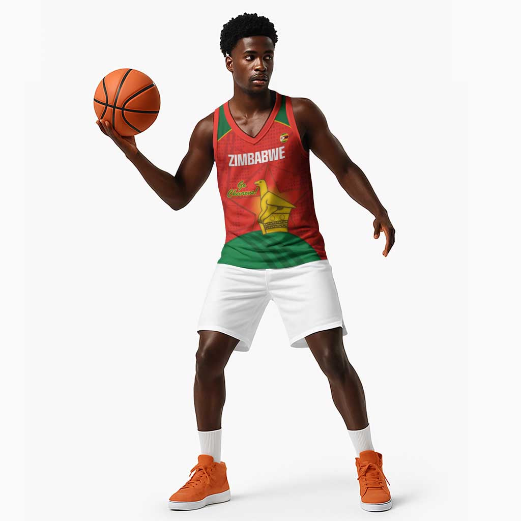 Afro Cricket Zimbabwe Custom Basketball Jersey Go Chevrons 2003 Color LT14