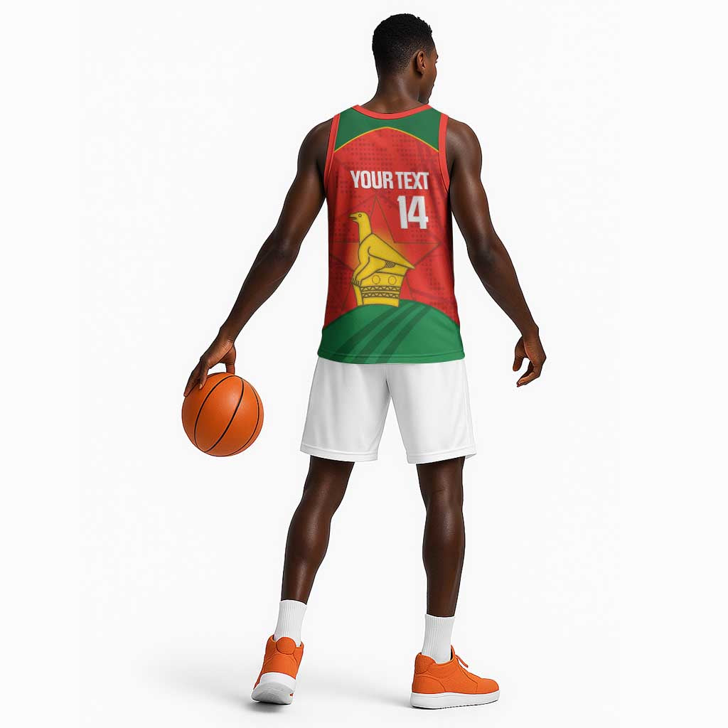 Afro Cricket Zimbabwe Custom Basketball Jersey Go Chevrons 2003 Color LT14