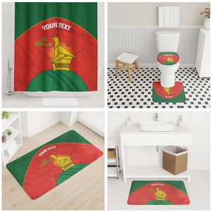 Custom Zimbabwe Cricket Bathroom Set Go Chevrons 2003 Color Version