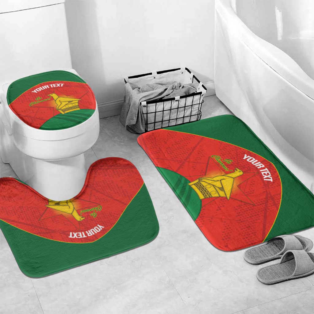 Custom Zimbabwe Cricket Bathroom Set Go Chevrons 2003 Color Version