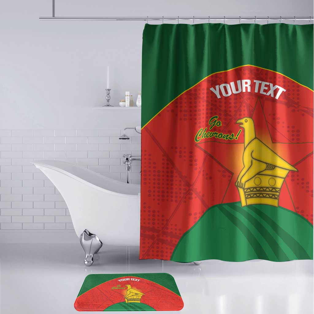Custom Zimbabwe Cricket Bathroom Set Go Chevrons 2003 Color Version