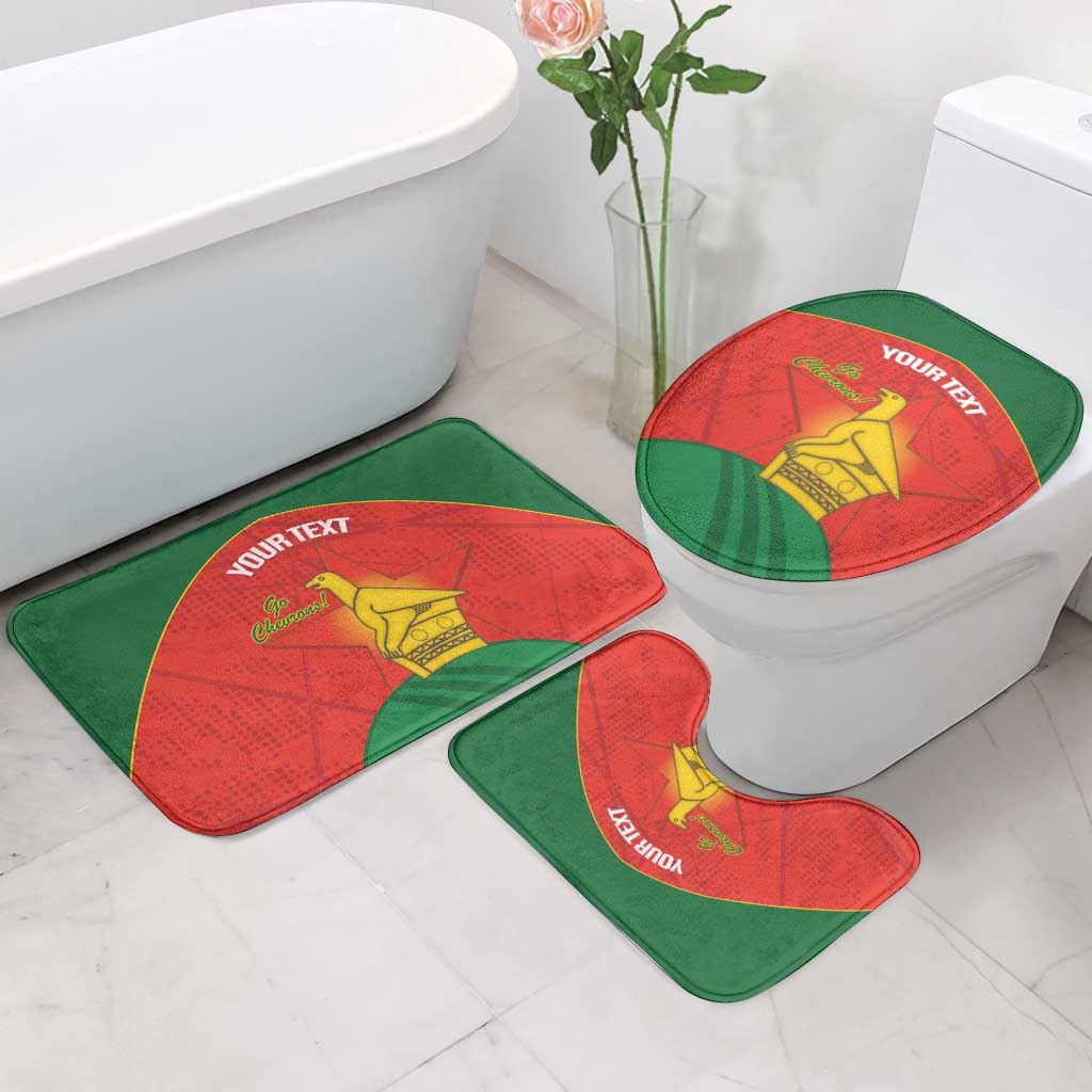 Custom Zimbabwe Cricket Bathroom Set Go Chevrons 2003 Color Version