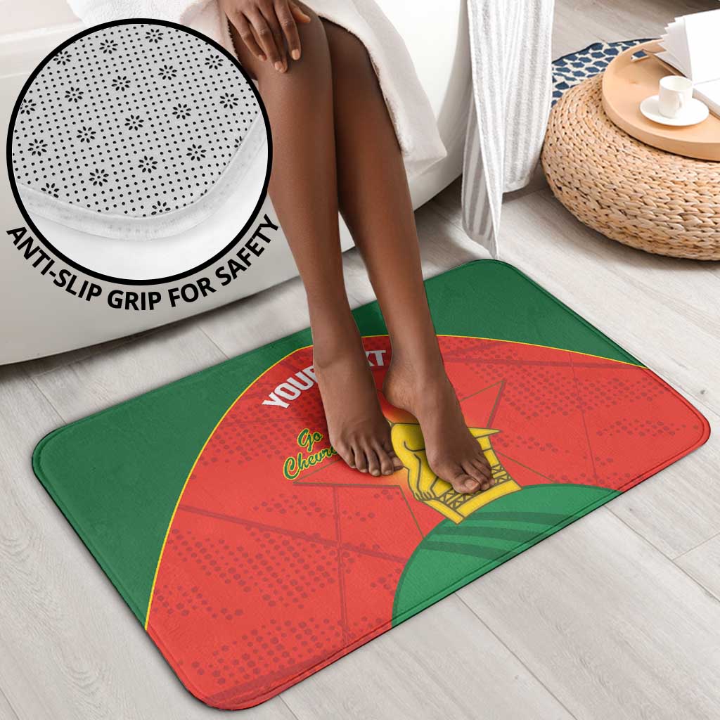 Custom Zimbabwe Cricket Bathroom Set Go Chevrons 2003 Color Version