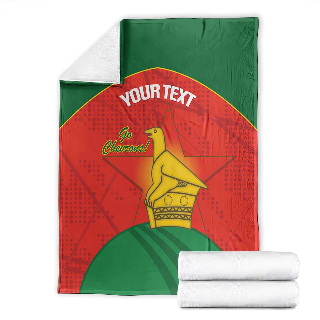 Afro Cricket Zimbabwe Custom Blanket Go Chevrons 2003 Color - African Pride