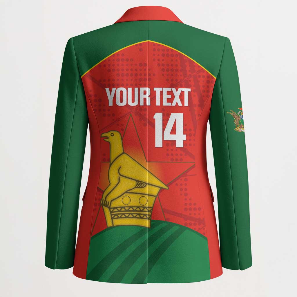 Custom Zimbabwe Cricket Blazer Go Chevrons 2003 Color Version