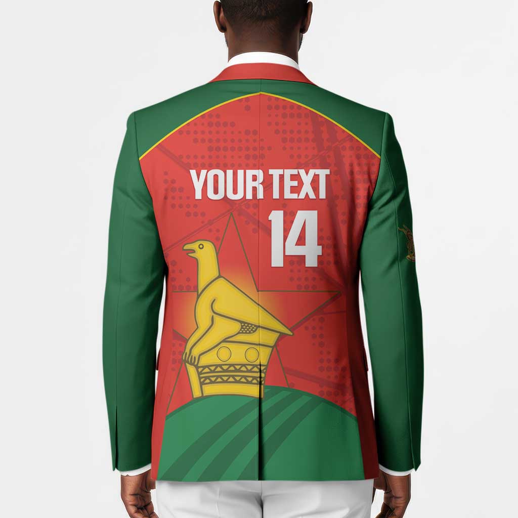 Custom Zimbabwe Cricket Blazer Go Chevrons 2003 Color Version