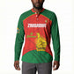 Custom Zimbabwe Cricket Button Sweatshirt Go Chevrons 2003 Color Version