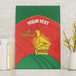 Afro Cricket Zimbabwe Custom Canvas Wall Art Go Chevrons 2003 Color - African Pride