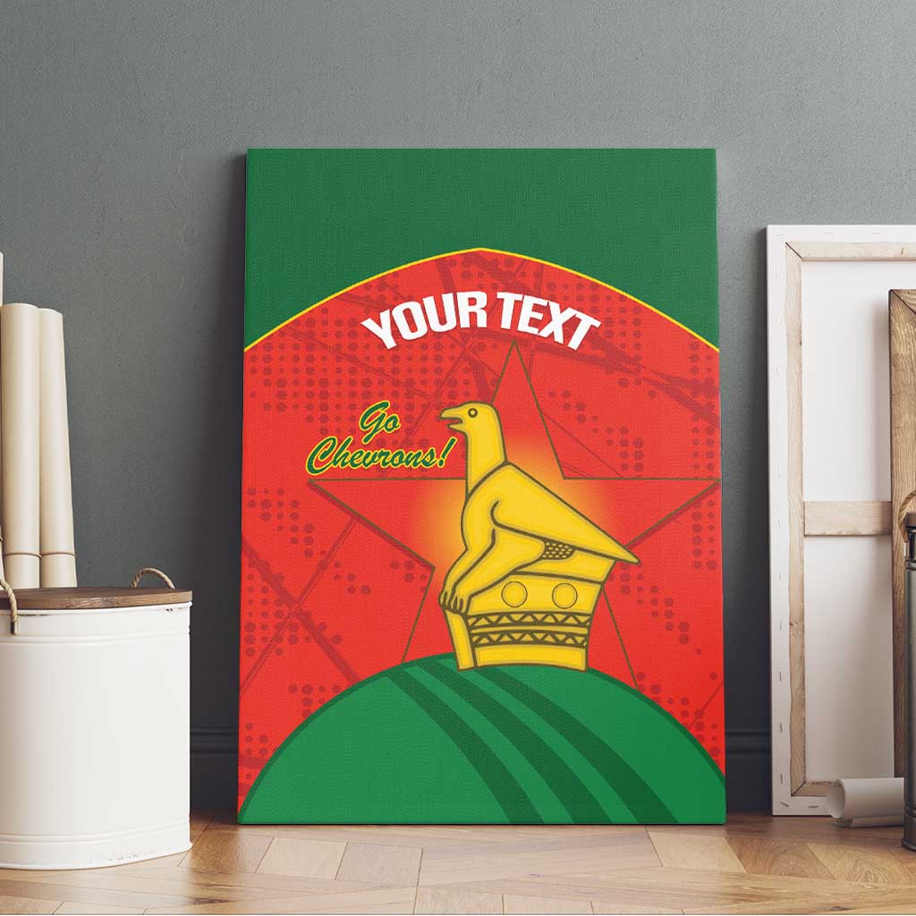 Afro Cricket Zimbabwe Custom Canvas Wall Art Go Chevrons 2003 Color - African Pride