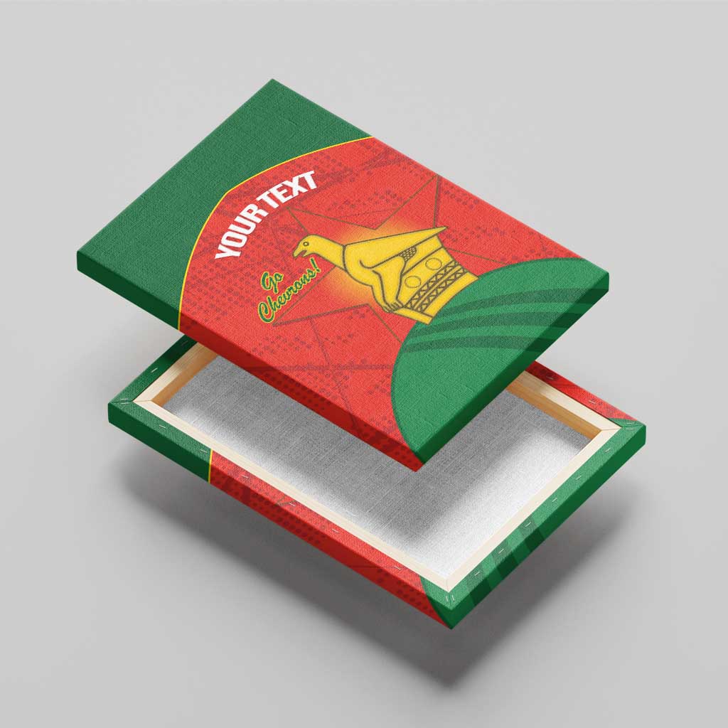 Afro Cricket Zimbabwe Custom Canvas Wall Art Go Chevrons 2003 Color - African Pride