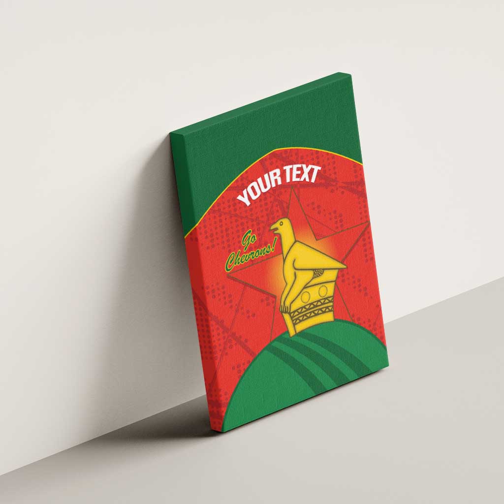 Afro Cricket Zimbabwe Custom Canvas Wall Art Go Chevrons 2003 Color - African Pride