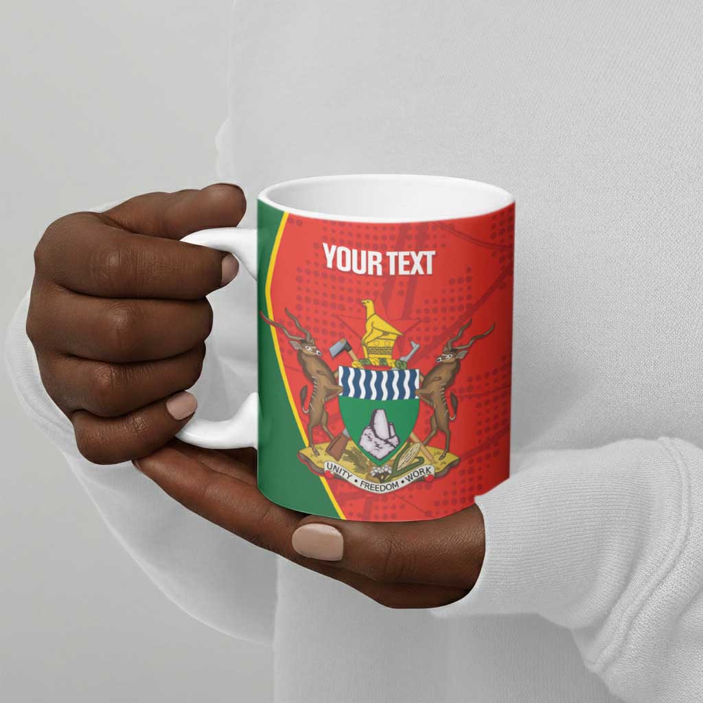 Custom Zimbabwe Cricket Ceramic Mug Go Chevrons 2003 Color Version