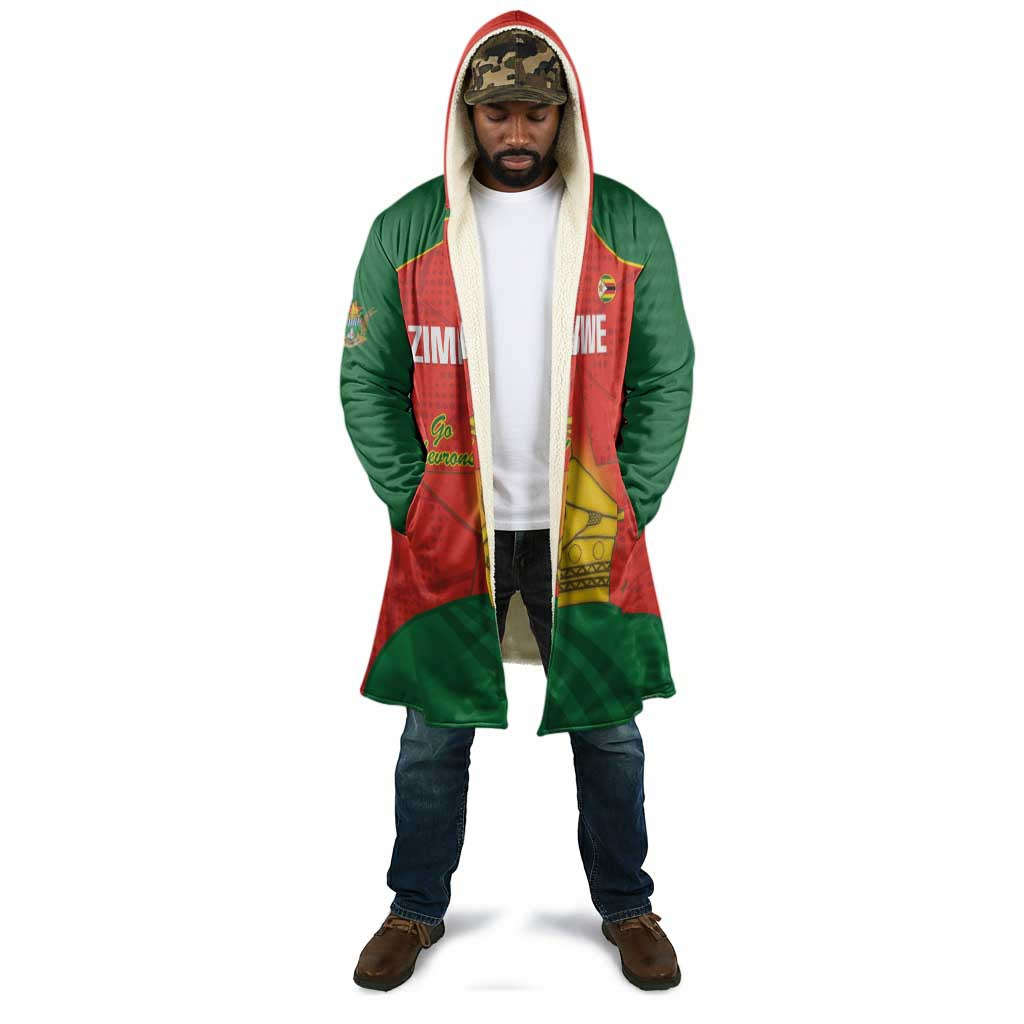 Custom Zimbabwe Cricket Cloak Go Chevrons 2003 Color Version