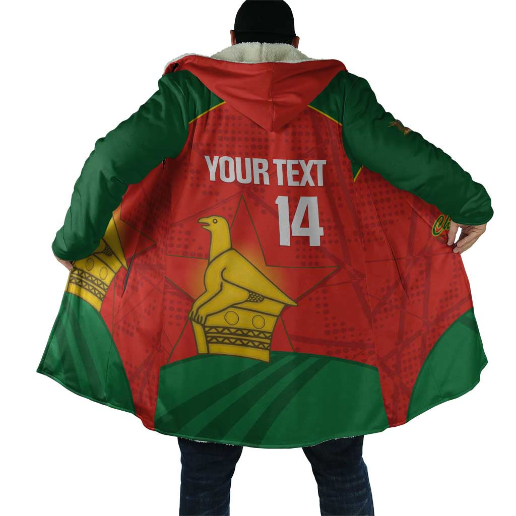 Custom Zimbabwe Cricket Cloak Go Chevrons 2003 Color Version