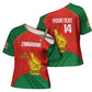 Custom Zimbabwe Cricket Cross Shoulder Shirt Go Chevrons 2003 Color Version