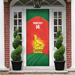 Custom Zimbabwe Cricket Door Cover Go Chevrons 2003 Color Version