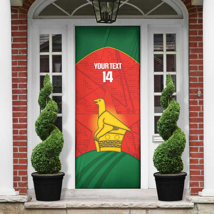 Custom Zimbabwe Cricket Door Cover Go Chevrons 2003 Color Version