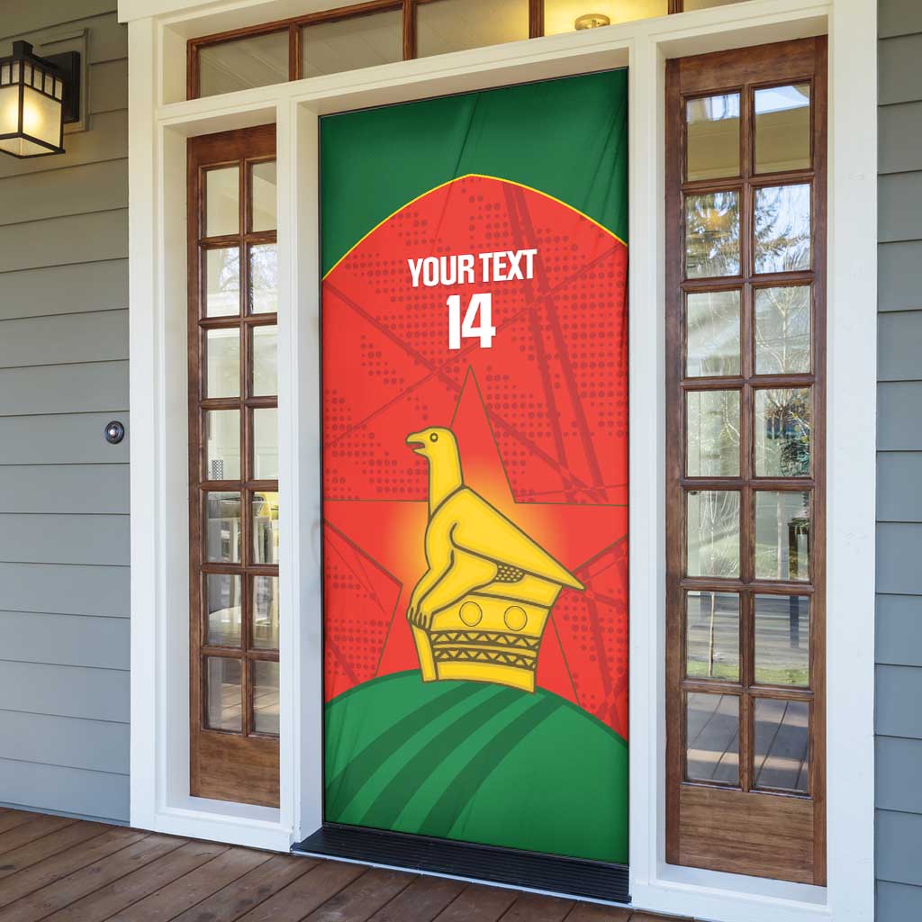 Custom Zimbabwe Cricket Door Cover Go Chevrons 2003 Color Version