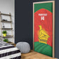 Custom Zimbabwe Cricket Door Cover Go Chevrons 2003 Color Version