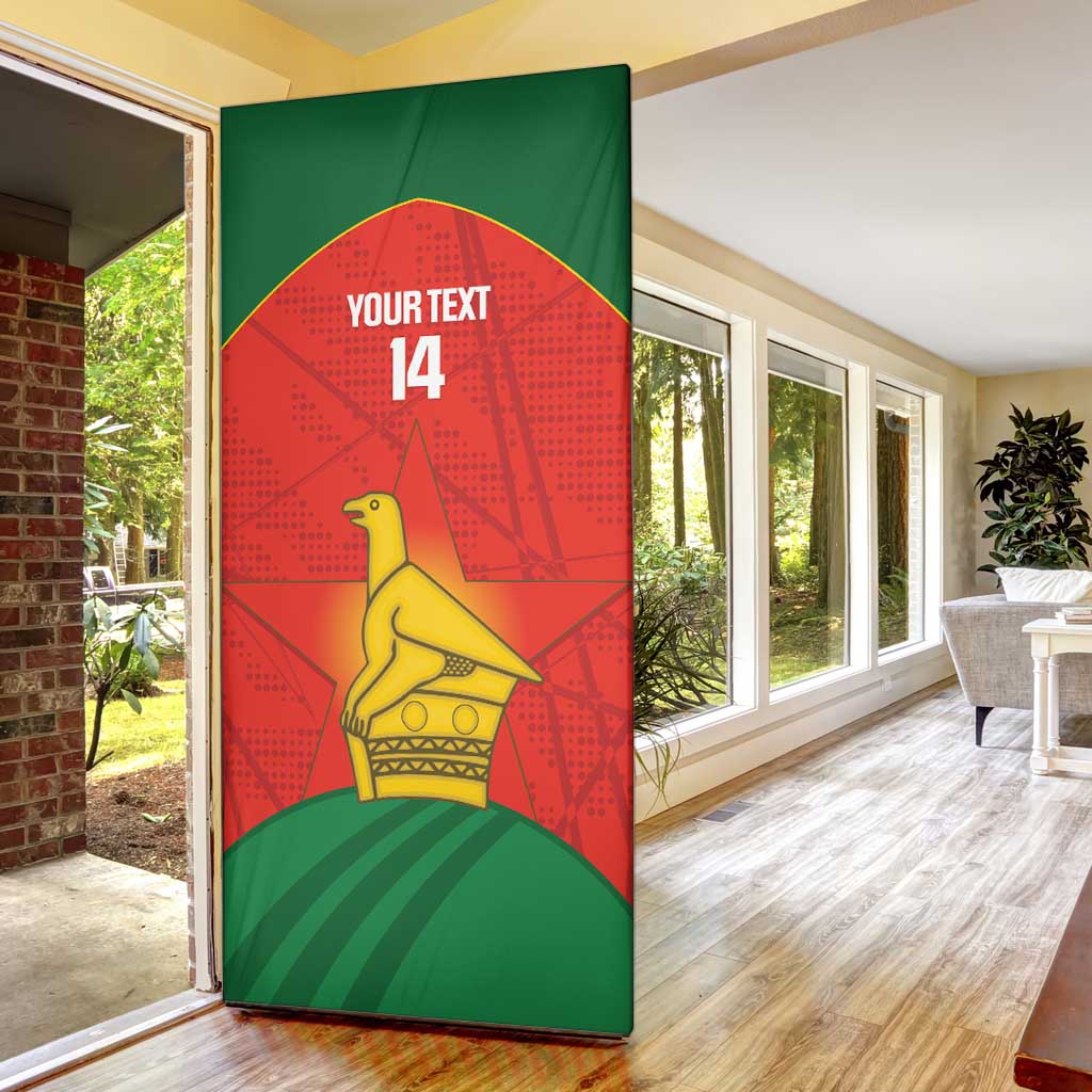 Custom Zimbabwe Cricket Door Cover Go Chevrons 2003 Color Version