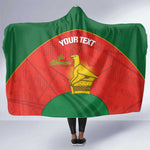 Afro Cricket Zimbabwe Custom Hooded Blanket Go Chevrons 2003 Color - African Pride