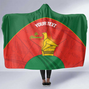 Afro Cricket Zimbabwe Custom Hooded Blanket Go Chevrons 2003 Color - African Pride