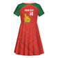 Afro Cricket Zimbabwe Custom Kid Short Sleeve Dress Go Chevrons 2003 Color - African Pride