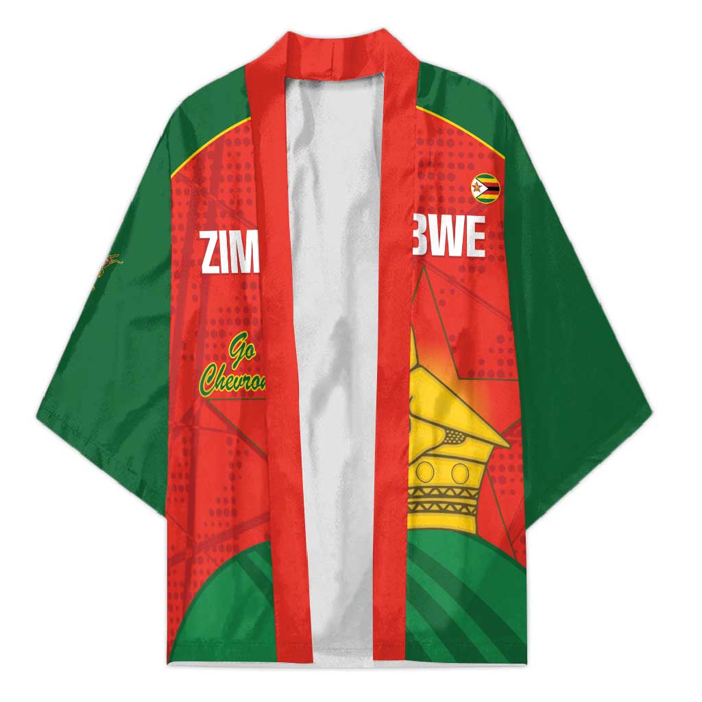 Custom Zimbabwe Cricket Kimono Go Chevrons 2003 Color Version