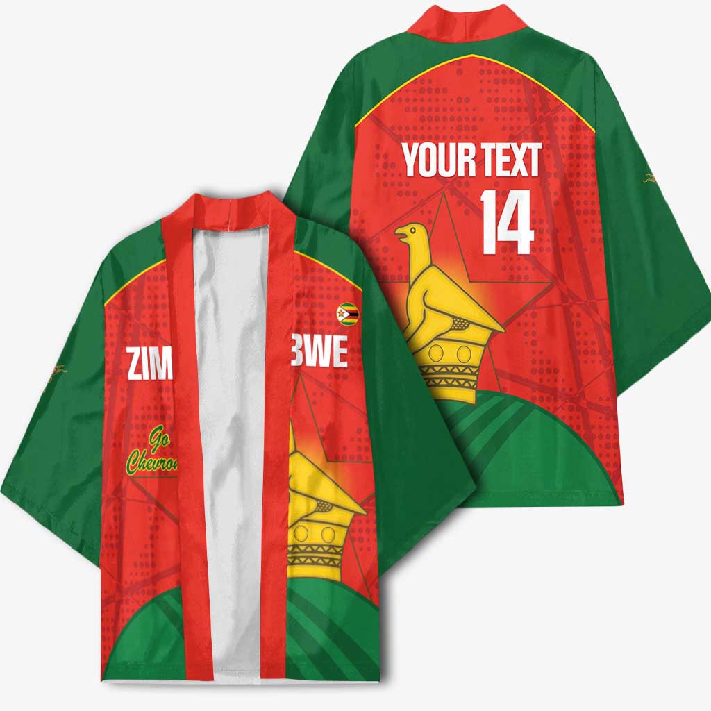 Custom Zimbabwe Cricket Kimono Go Chevrons 2003 Color Version