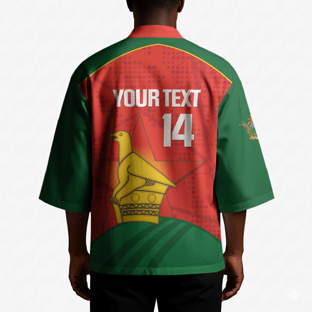 Custom Zimbabwe Cricket Kimono Go Chevrons 2003 Color Version
