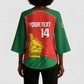 Custom Zimbabwe Cricket Kimono Sleeve Blouse Go Chevrons 2003 Color Version