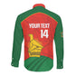 Afro Cricket Zimbabwe Custom Long Sleeve Button Shirt Go Chevrons 2003 Color - African Pride