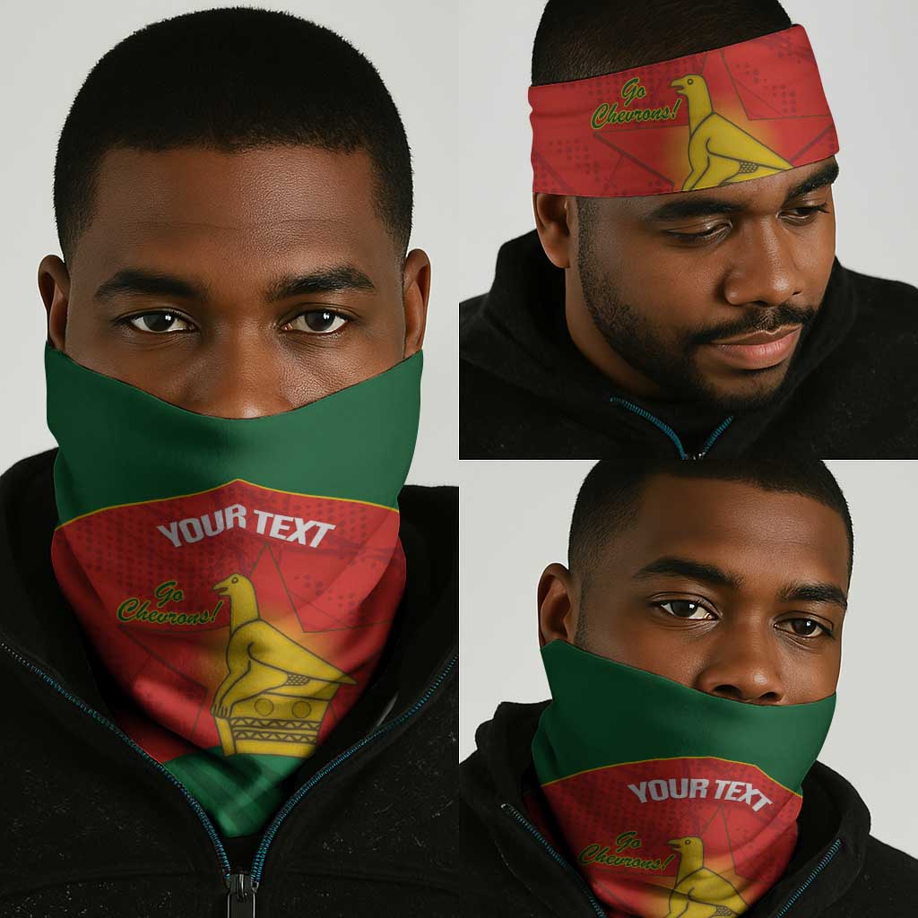 Afro Cricket Zimbabwe Custom Neck Gaiter Go Chevrons 2003 Color LT14