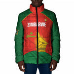 Custom Zimbabwe Cricket Padded Jacket Go Chevrons 2003 Color Version