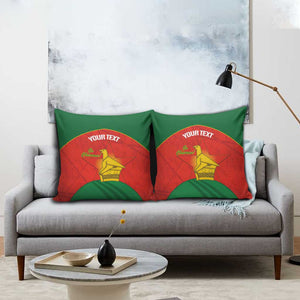 Custom Zimbabwe Cricket Pillow Cover Go Chevrons 2003 Color Version