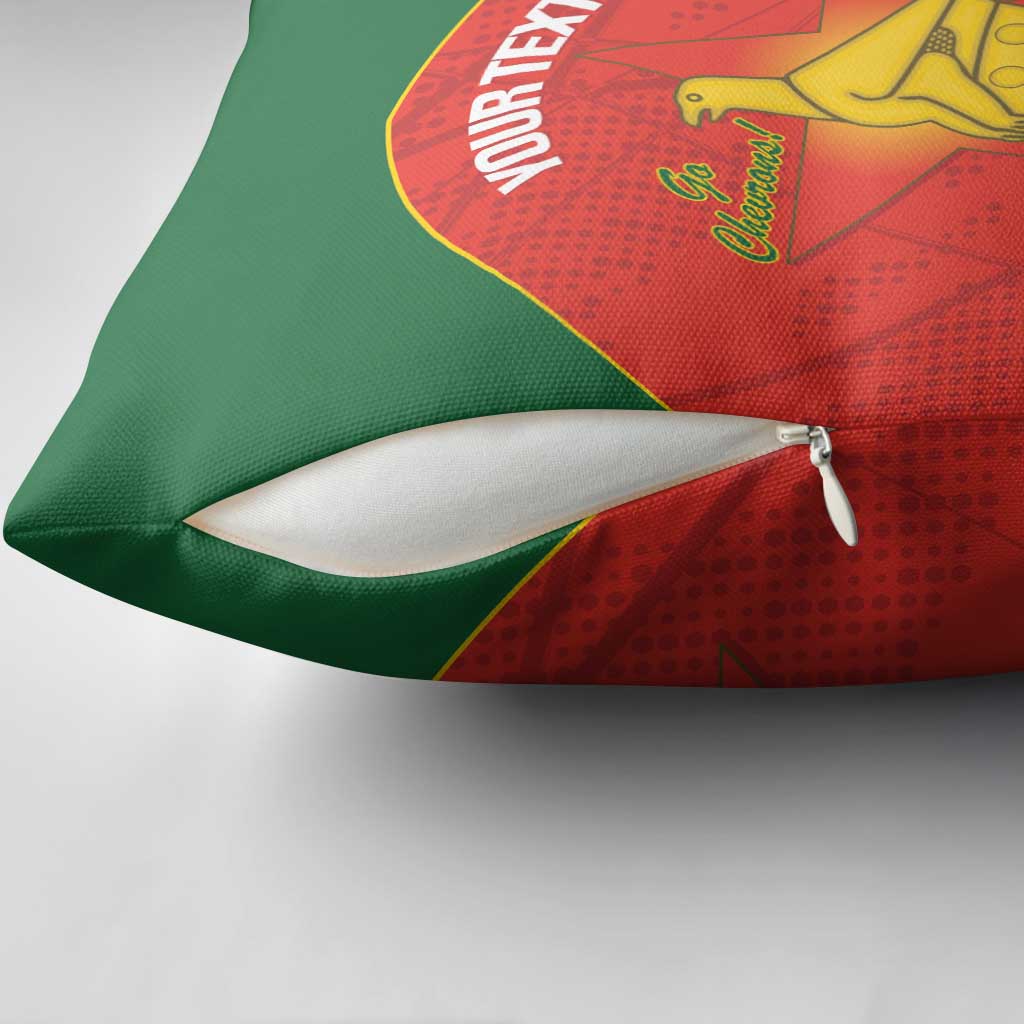 Custom Zimbabwe Cricket Pillow Cover Go Chevrons 2003 Color Version