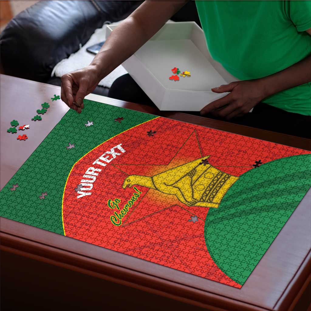 Custom Zimbabwe Cricket Puzzle Go Chevrons 2003 Color Version