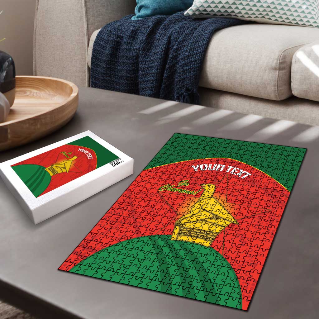 Custom Zimbabwe Cricket Puzzle Go Chevrons 2003 Color Version
