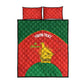 Afro Cricket Zimbabwe Custom Quilt Bed Set Go Chevrons 2003 Color - African Pride