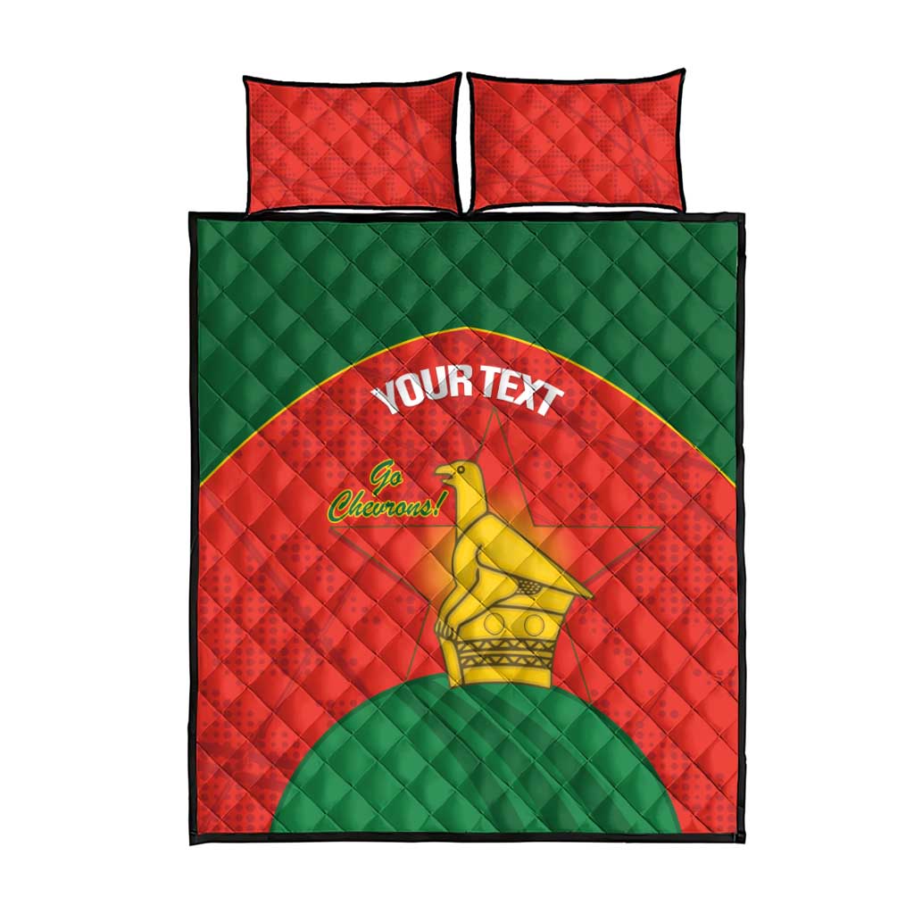 Afro Cricket Zimbabwe Custom Quilt Bed Set Go Chevrons 2003 Color - African Pride