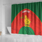 Afro Cricket Zimbabwe Custom Shower Curtain Go Chevrons 2003 Color - African Pride