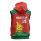 Afro Cricket Zimbabwe Custom Sleeveless Hoodie Go Chevrons 2003 Color - African Pride