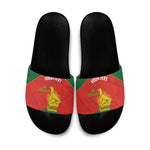 Custom Zimbabwe Cricket Slide Sandals Go Chevrons 2003 Color Version
