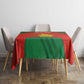 Afro Cricket Zimbabwe Custom Tablecloth Go Chevrons 2003 Color - African Pride