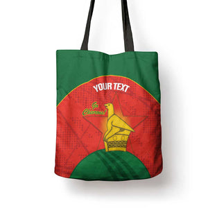 Custom Zimbabwe Cricket Tote Bag Go Chevrons 2003 Color Version