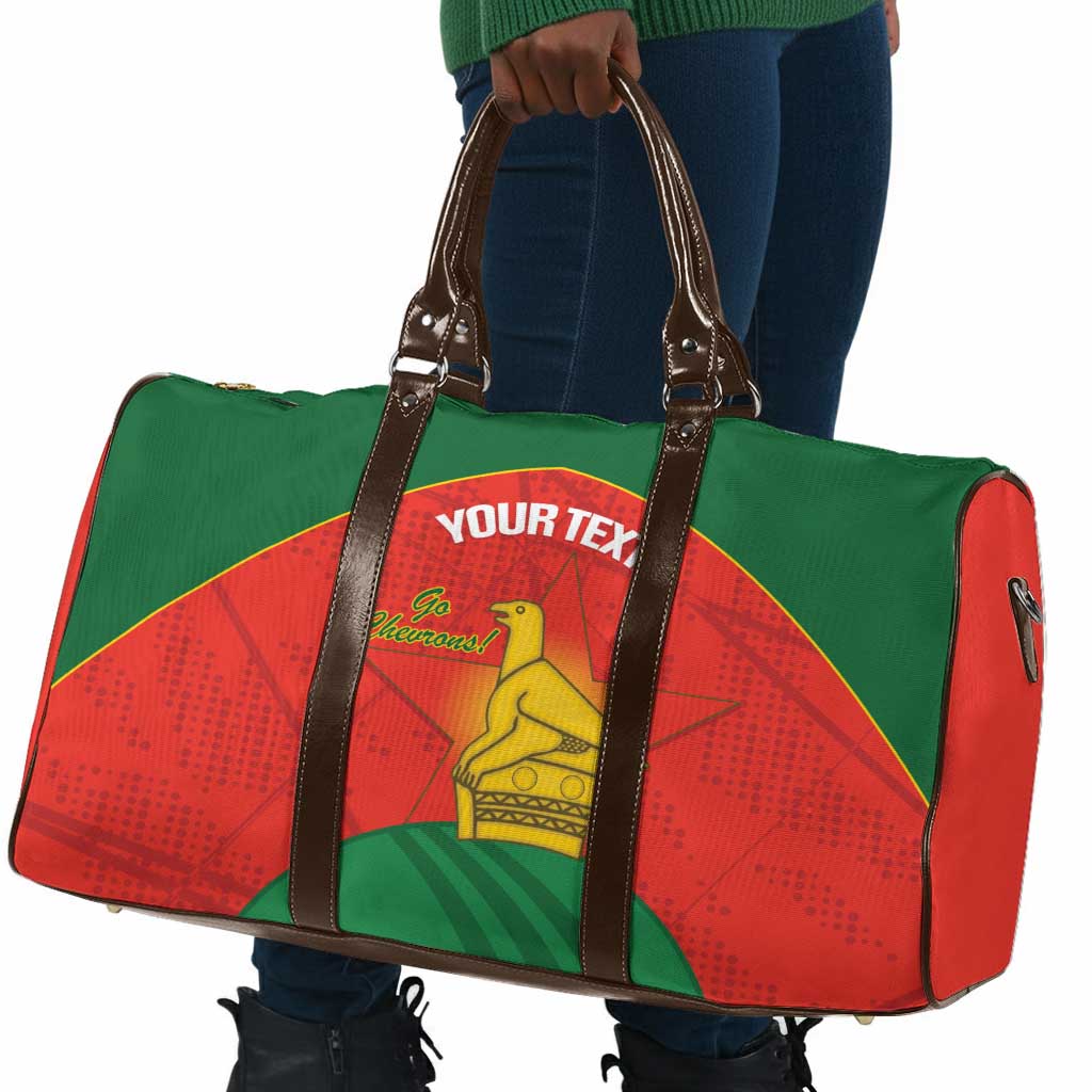 Custom Zimbabwe Cricket Travel Bag Go Chevrons 2003 Color Version