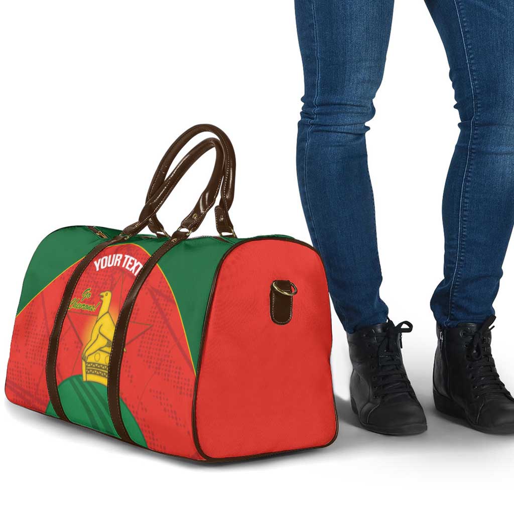 Custom Zimbabwe Cricket Travel Bag Go Chevrons 2003 Color Version