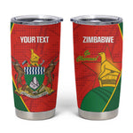 Afro Cricket Zimbabwe Custom Tumbler Cup Go Chevrons 2003 Color - African Pride